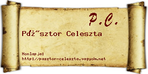 Pásztor Celeszta névjegykártya